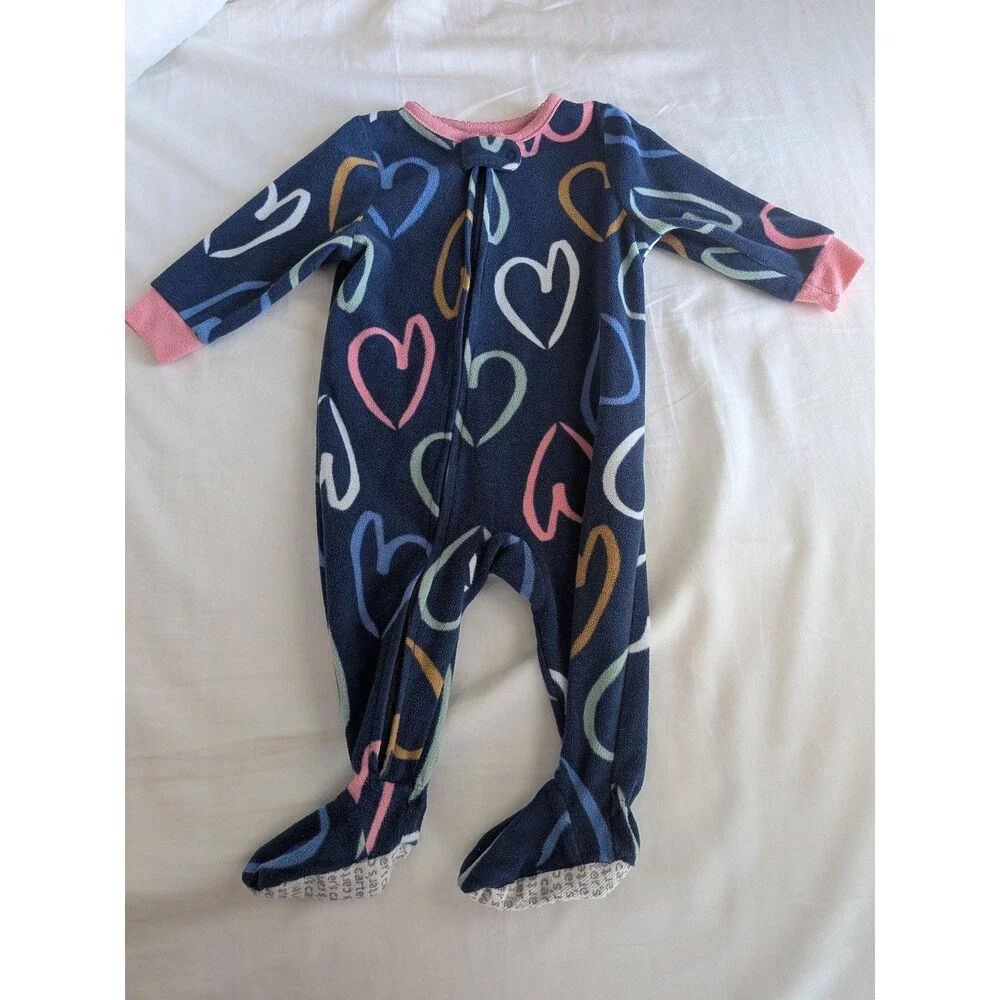 Carter's Fleece Footie Pajama Bundle, 6m